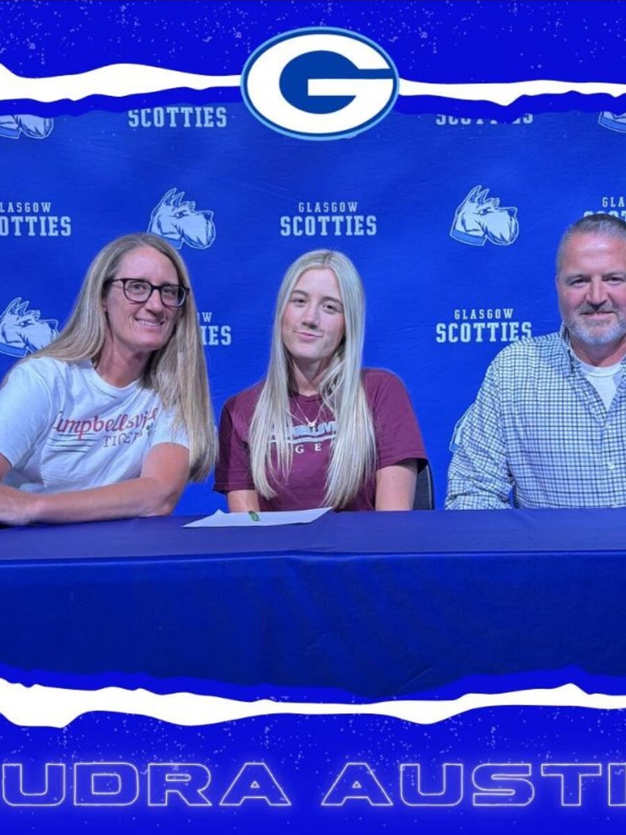 Audra Austin at her Campbellsville University signing