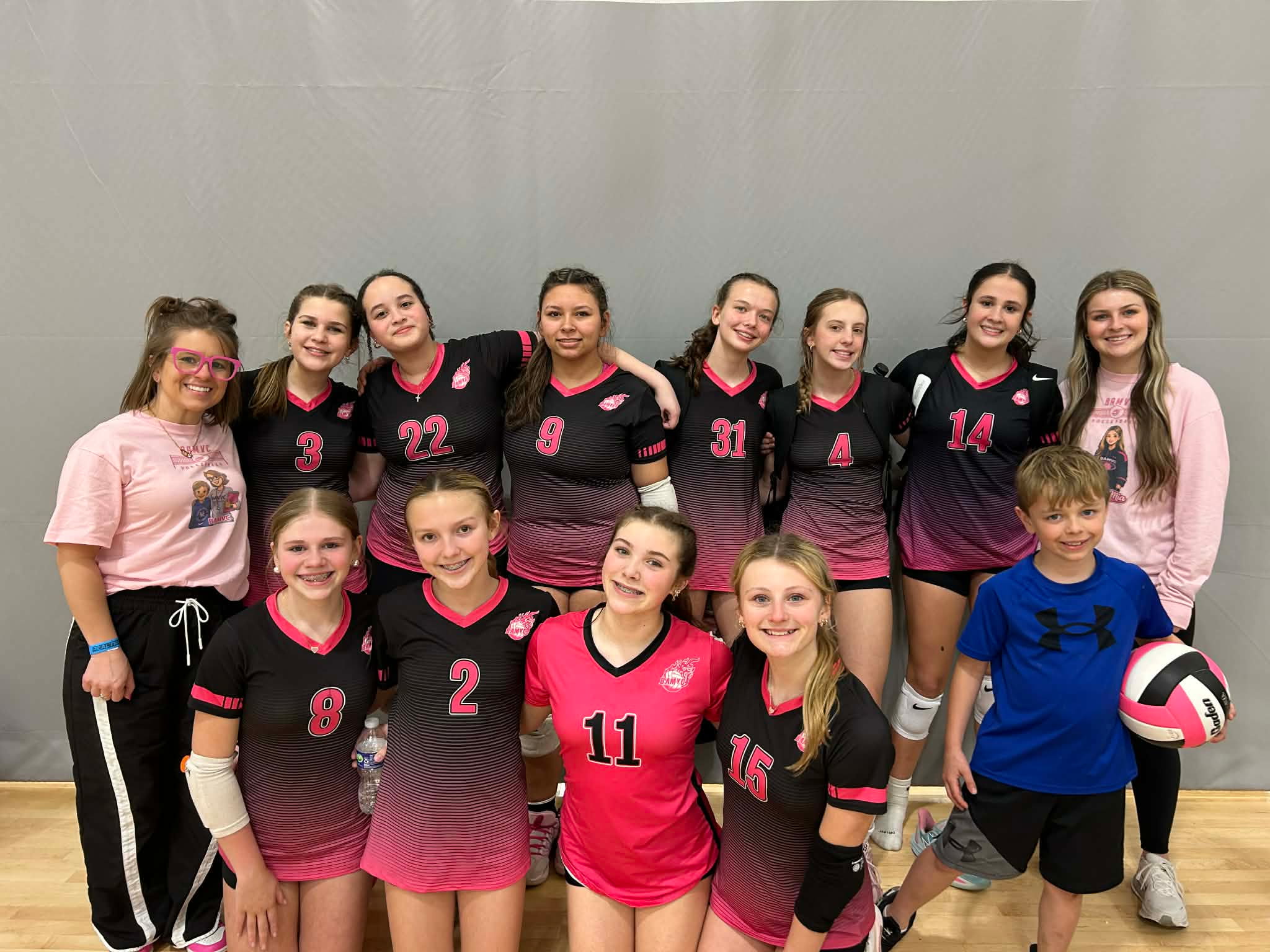 BAMVC players and coaches together after competition